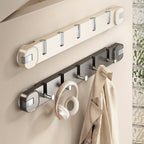 Wall Hook Panel Without Drilling – OrganiserenPlus Hidden 5-Hook Rack