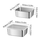 Stainless Steel Food Storage Container with Lid, Lunch, Snack Storage Box