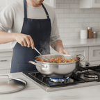 Stainless Steel Cooking Pot 26 cm with Even Heat Distribution