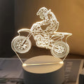 MotoLamp - 3D LED Night Lamp Motocross Theme