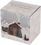 Log Cabin Snowy Winter Incense Cone Burner
