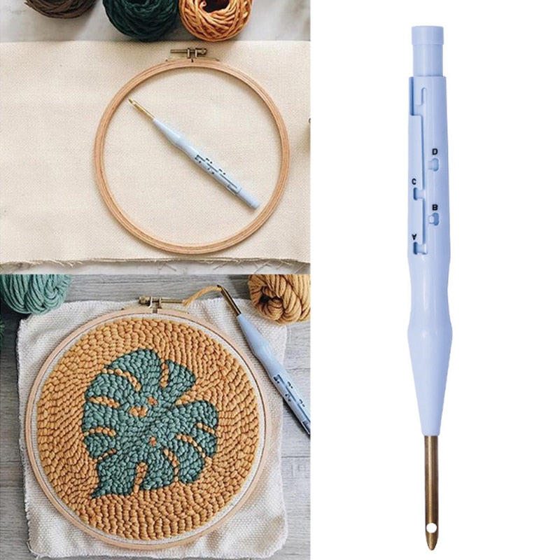 3D Embroidery Punch Needle Tool for Raised Textile Art