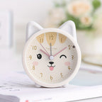 Children's Alarm Clock with Night Light – Quiet, Rabbit Pattern & Compact Design