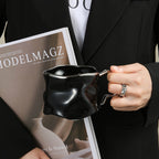 CreArt Mug – Handmade Ceramic Coffee Mug with Unique Crinkled Design