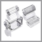 Rotating Baking Cage | 360° Air Fryer Basket | Stainless Steel | Multi-Food Compatible