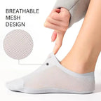 4 Pair Breathable, Invisible Moisture-Wicking Mesh Socks