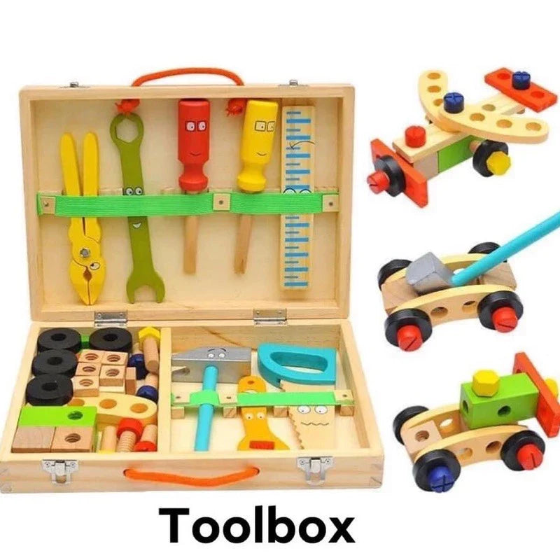 Interactive Wooden Construction Set
