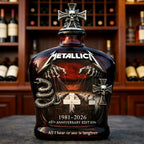 The Metal Gods 1981-2026 45th Anniversary Whisky Bottle