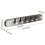 Wall Hook Panel Without Drilling – OrganiserenPlus Hidden 5-Hook Rack