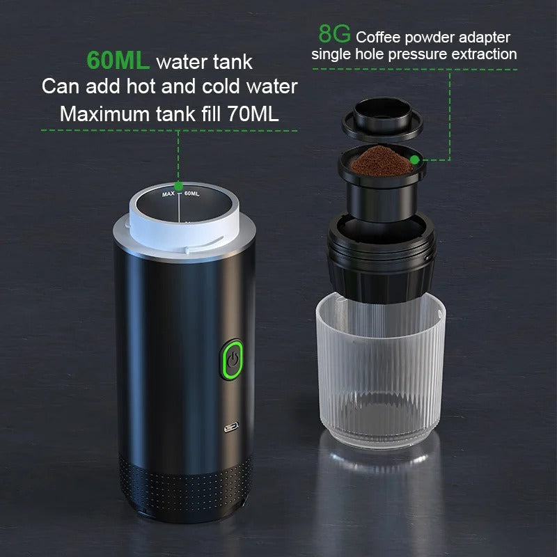 Portable coffee machine | Brew anywhere and anytime