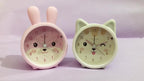 Children's Alarm Clock with Night Light – Quiet, Rabbit Pattern & Compact Design