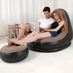 RelaxSeat Inflatable Lounge Chair with Footrest – Indoor & Outdoor Comfort