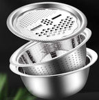 Multifunctional colander in stainless steel