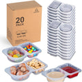 Snack container with double compartment – Leak-proof freshness container