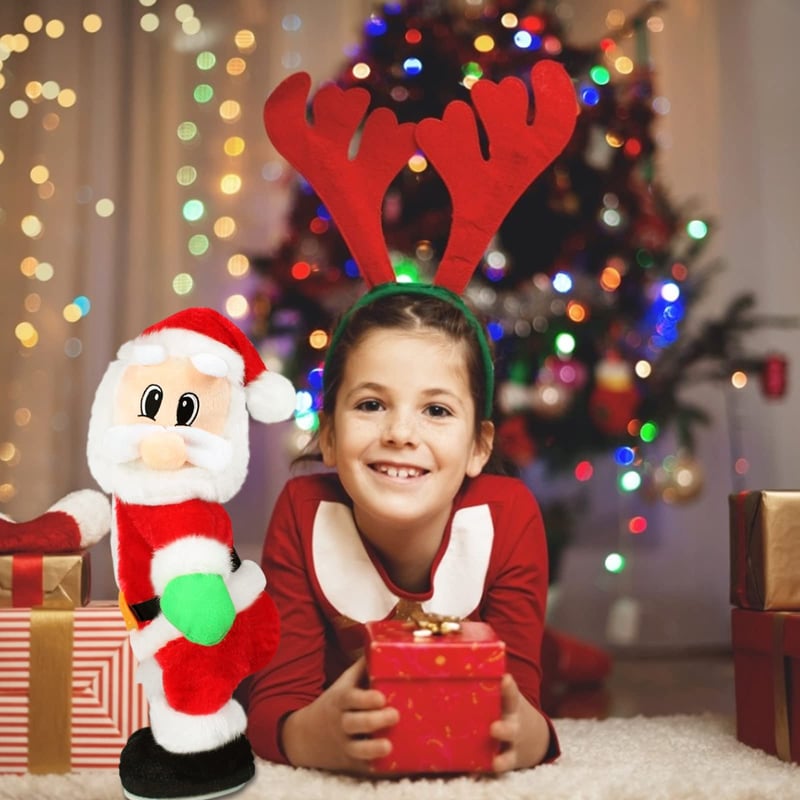 Dancing & Singing Santa Claus | Movable Santa Figure with Music | Fun Christmas Decoration & Gift Idea