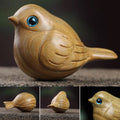 Handcrafted wooden carved bird