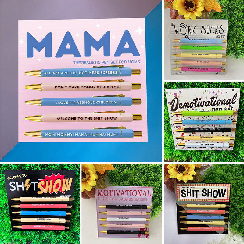 Pencil sets with various themes