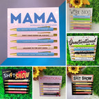 Pencil sets with various themes