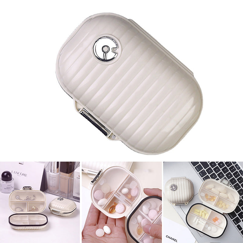 Portable daily pill box