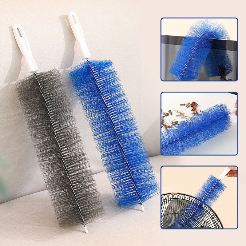 Double-Sided Fan Cleaning Brush with High-Density Bristles