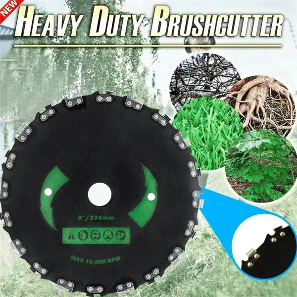 Brush Cutter Chain Saw Blade for 30cc+ Trimmers with 3/16-Inch File Compatibility