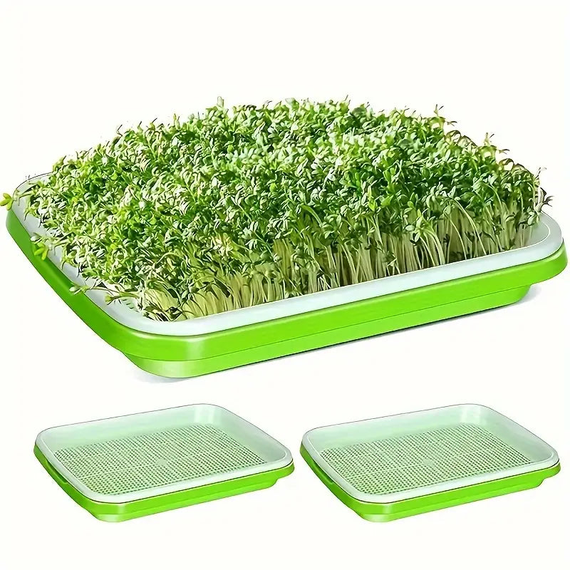 Germination trays with lid – Double-layer seed sowing tray for effective seed germination