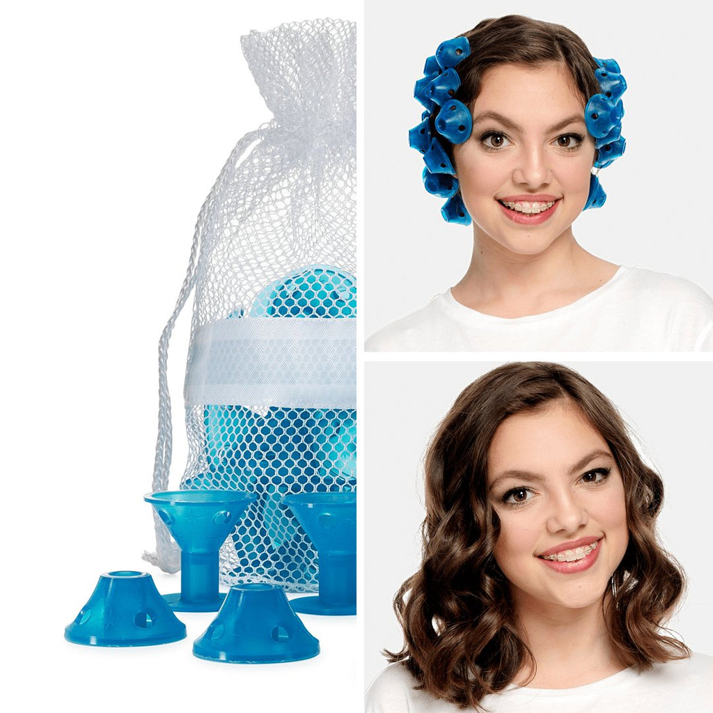 Heat-free silicone hair straightener