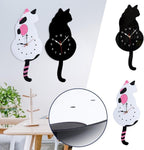Creative Cute Cat Clock With A Movable Tail