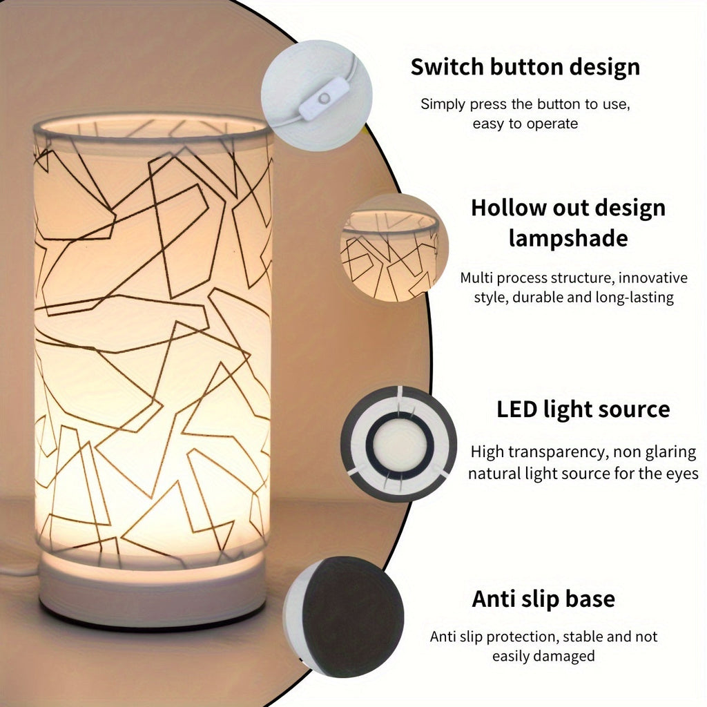 ModernLicht – Illuminated USB Table Lamp in Cylinder