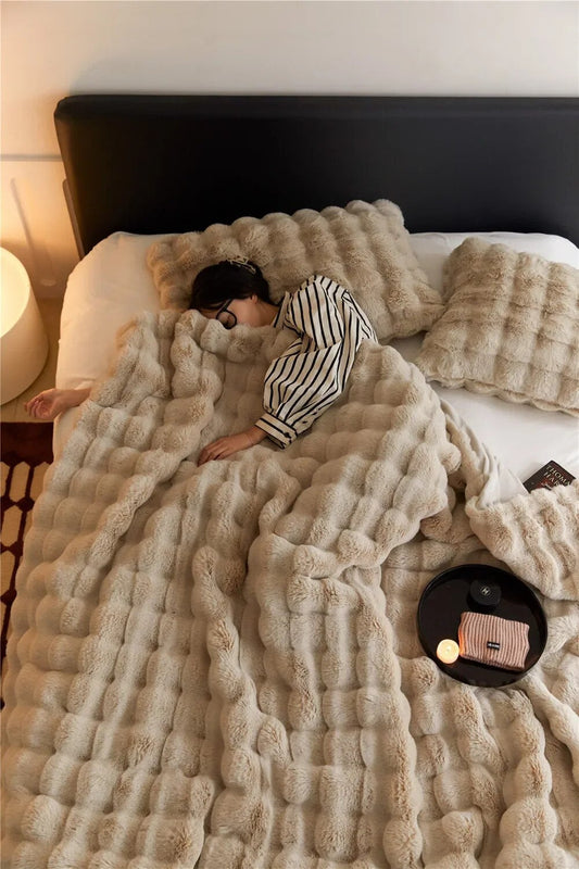 Reversible SnuggleSoft fleece blanket Annual warmth