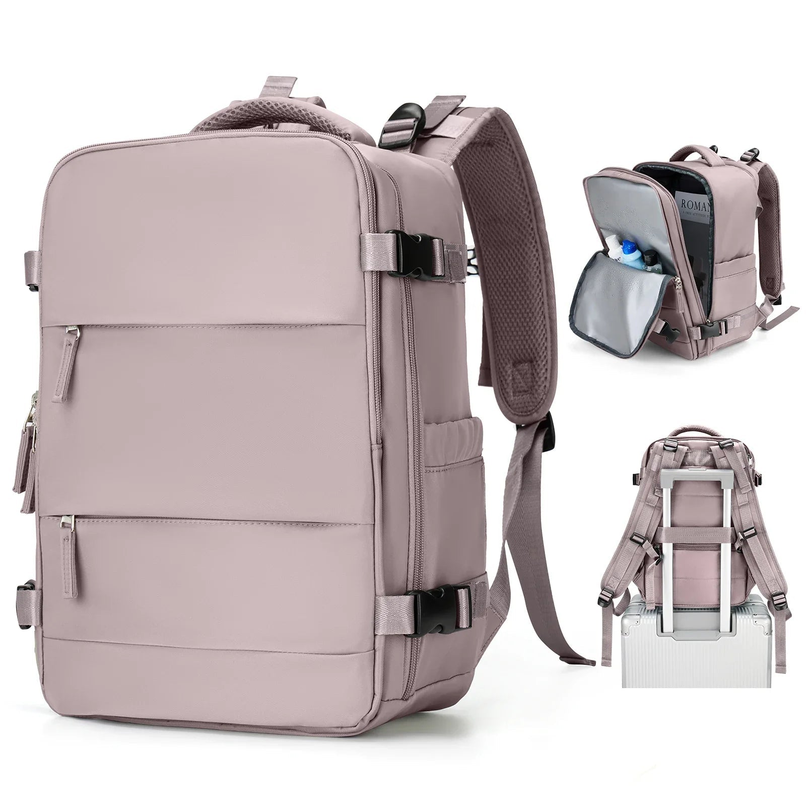 Travel Backpack Travomate | Waterproof & Versatile | 15.6" Laptop Compartment | Large Capacity with Wet-Dry Separation