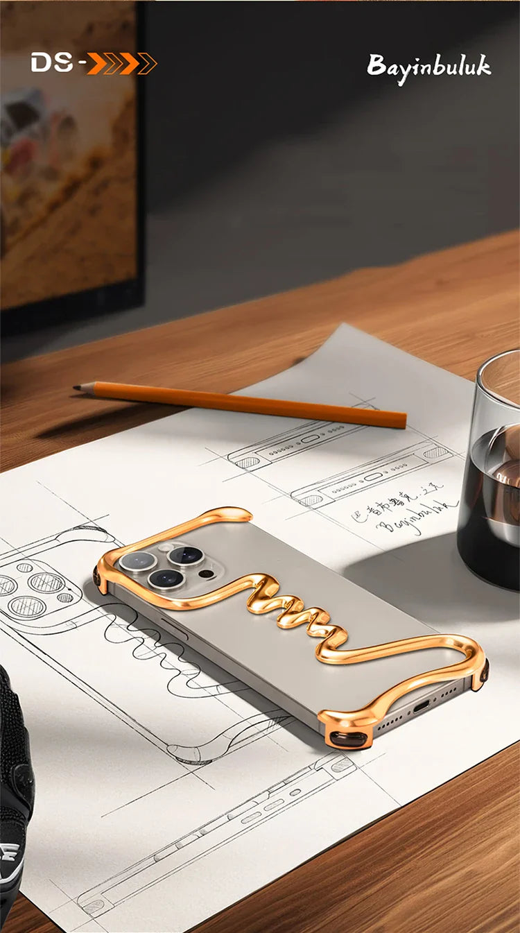 Metal Alloy Frameless iPhone Case