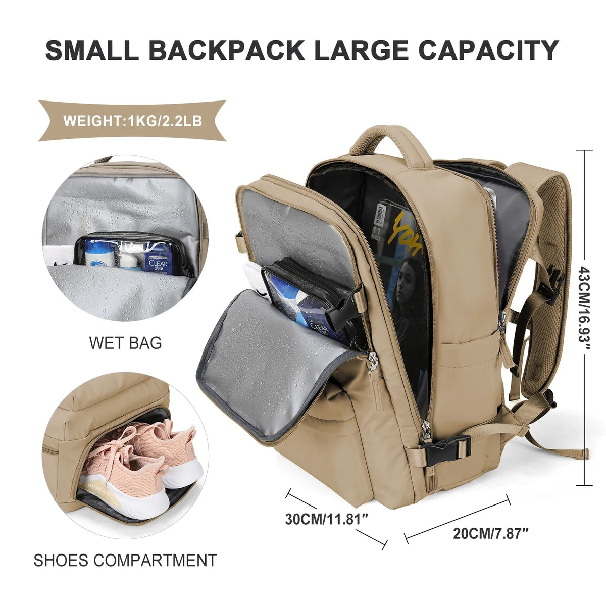 Large Capacity Business Travel Backpack