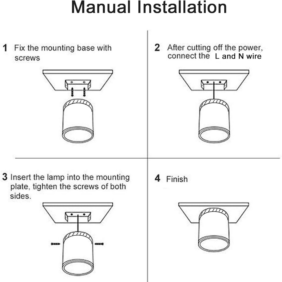 LED Ceiling Light Modern Flush Mount Cylinder