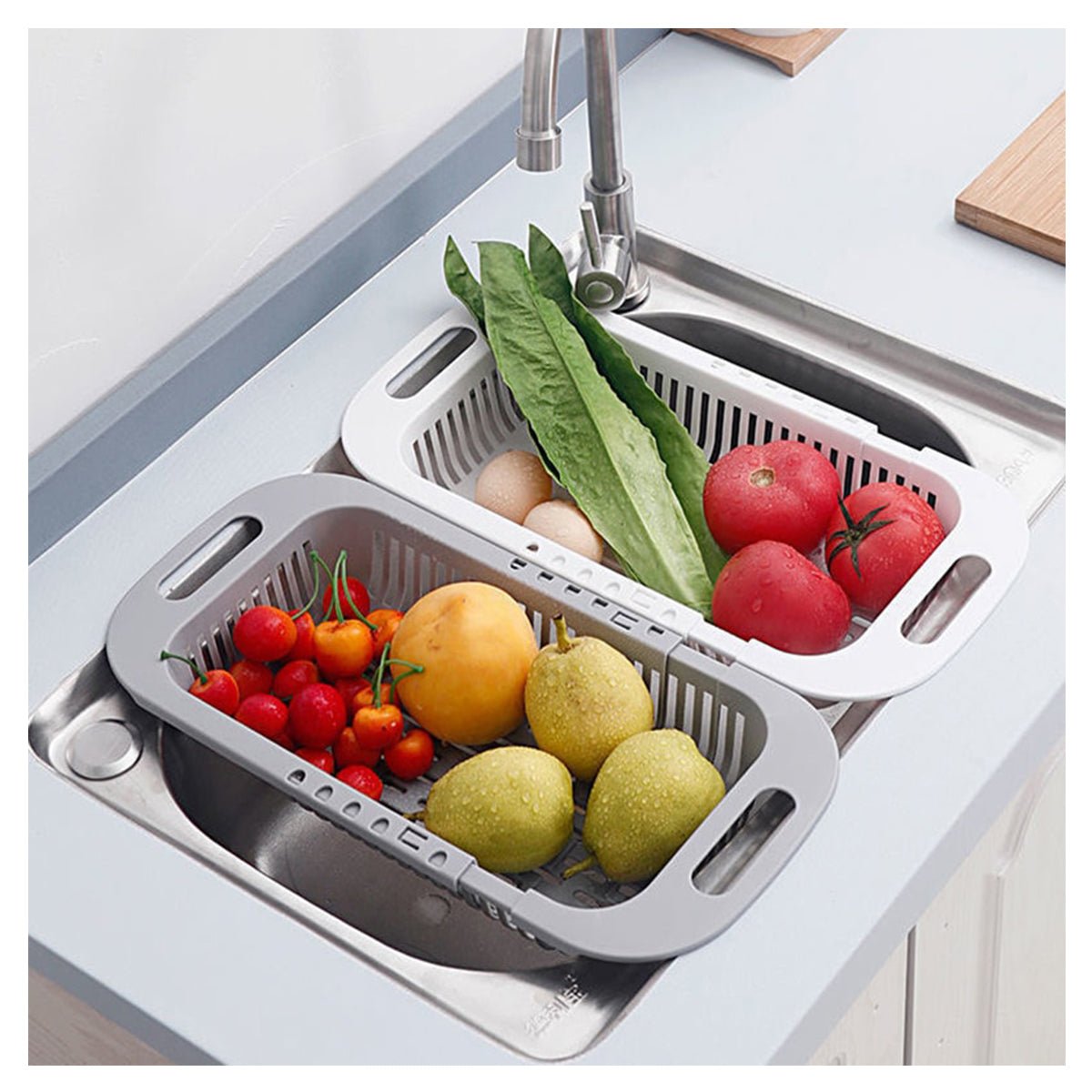 Drain Tray - Make washing your fruits easier - Practical and effective!