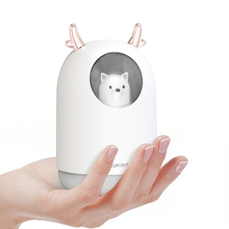 Portable Humidifier with Adjustable Mist Mode, Large Capacity Water Tank, 7-Color LED Light and Auto Shut-off Design, for Bedroom, Home, Office