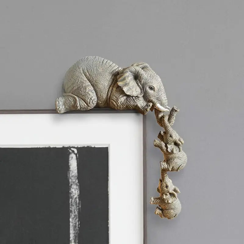 Eleva Decorative Elephants Family Figurines – Set of 3 Interior Decoration
