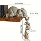 Eleva Decorative Elephants Family Figurines – Set of 3 Interior Decoration