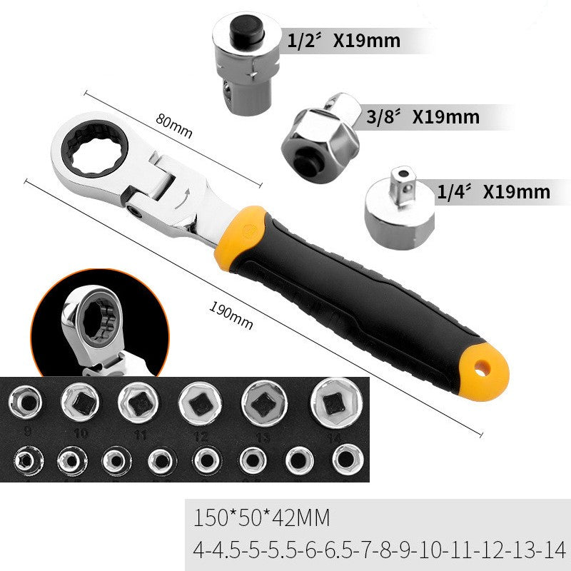 Flex-Head Angle Impact Wrench, for Repair, DIY & More