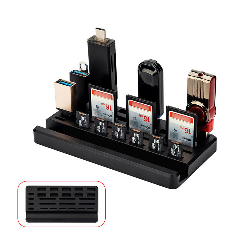 Desktop U Disk SD Card TF Card Reader Storage Rack