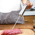 Stainless Steel Meat Marinade Injector, with 3 Needles, for Meats, Turkey, Brisket