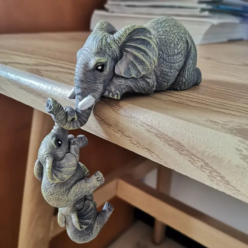 Eleva Decorative Elephants Family Figurines – Set of 3 Interior Decoration