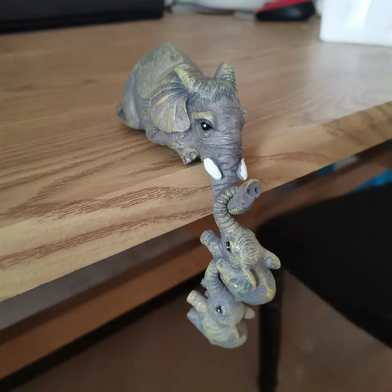 Eleva Decorative Elephants Family Figurines – Set of 3 Interior Decoration