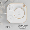5-in-1 Desktop Lamp with 3 Wireless Charging Modules & Adjustable Light, for Home & Office
