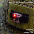 Mini Portable Rechargeable Headlamp, with Headband & Bike Stand Set, for Camping, Cycling & More