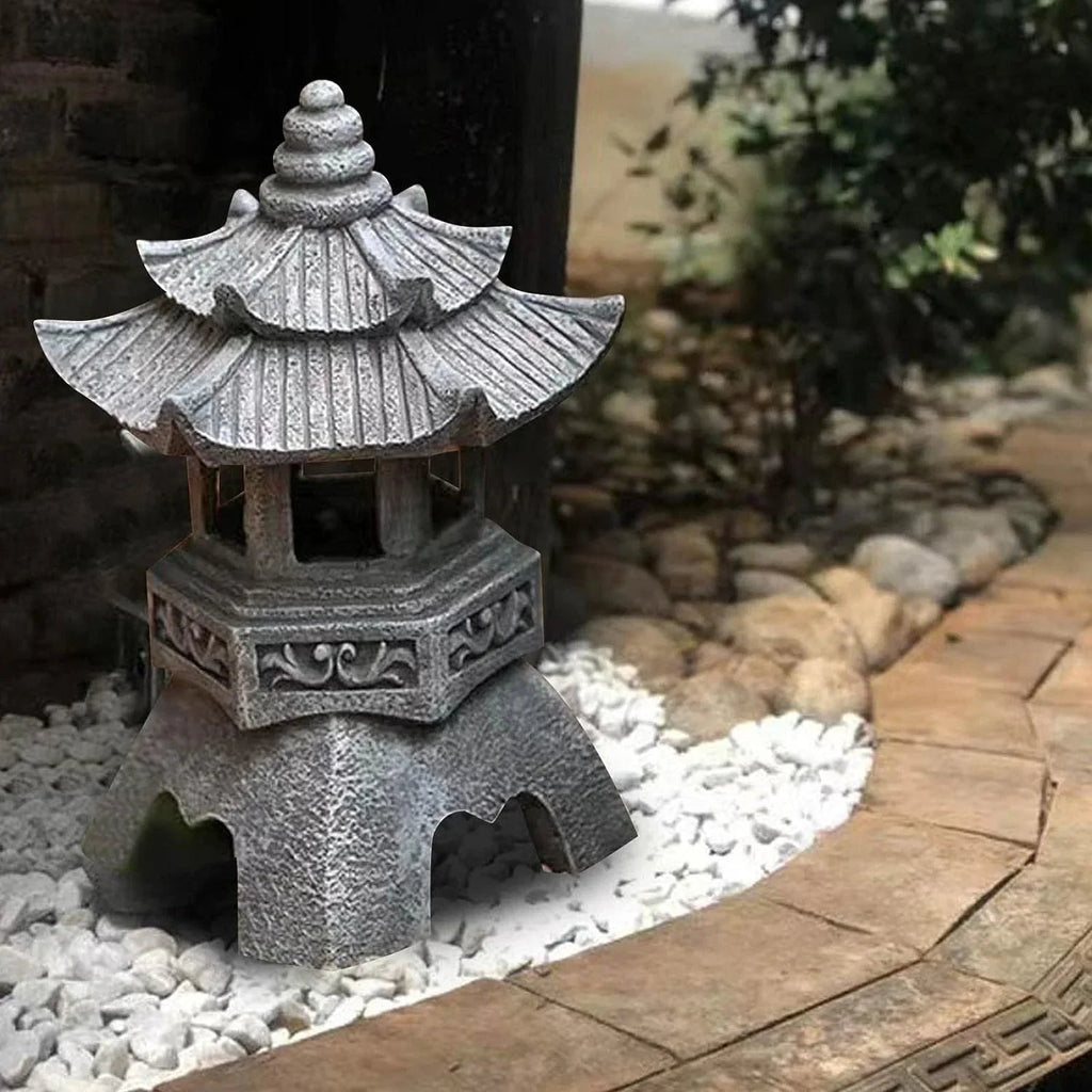 Japanese garden lantern - Weatherproof LED outdoor lighting for Zen gardens
