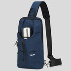 Portable Waterproof Sling Bag with Cup Holder, for Travel, Biking, Gym & More