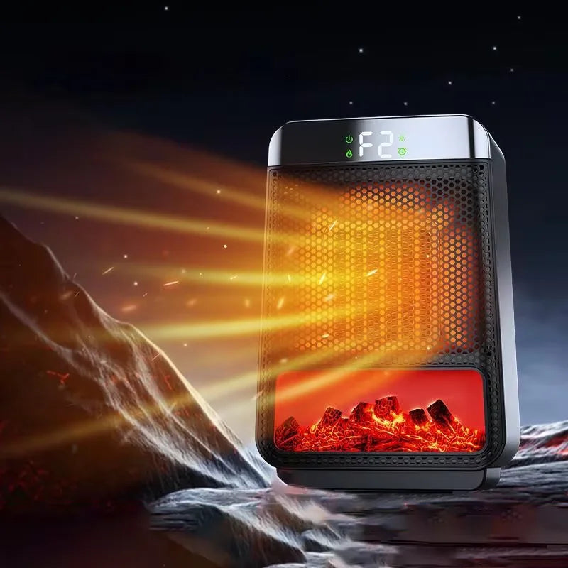 1500W Portable Electric Heater PTC Heating Fan Mini Space Heater