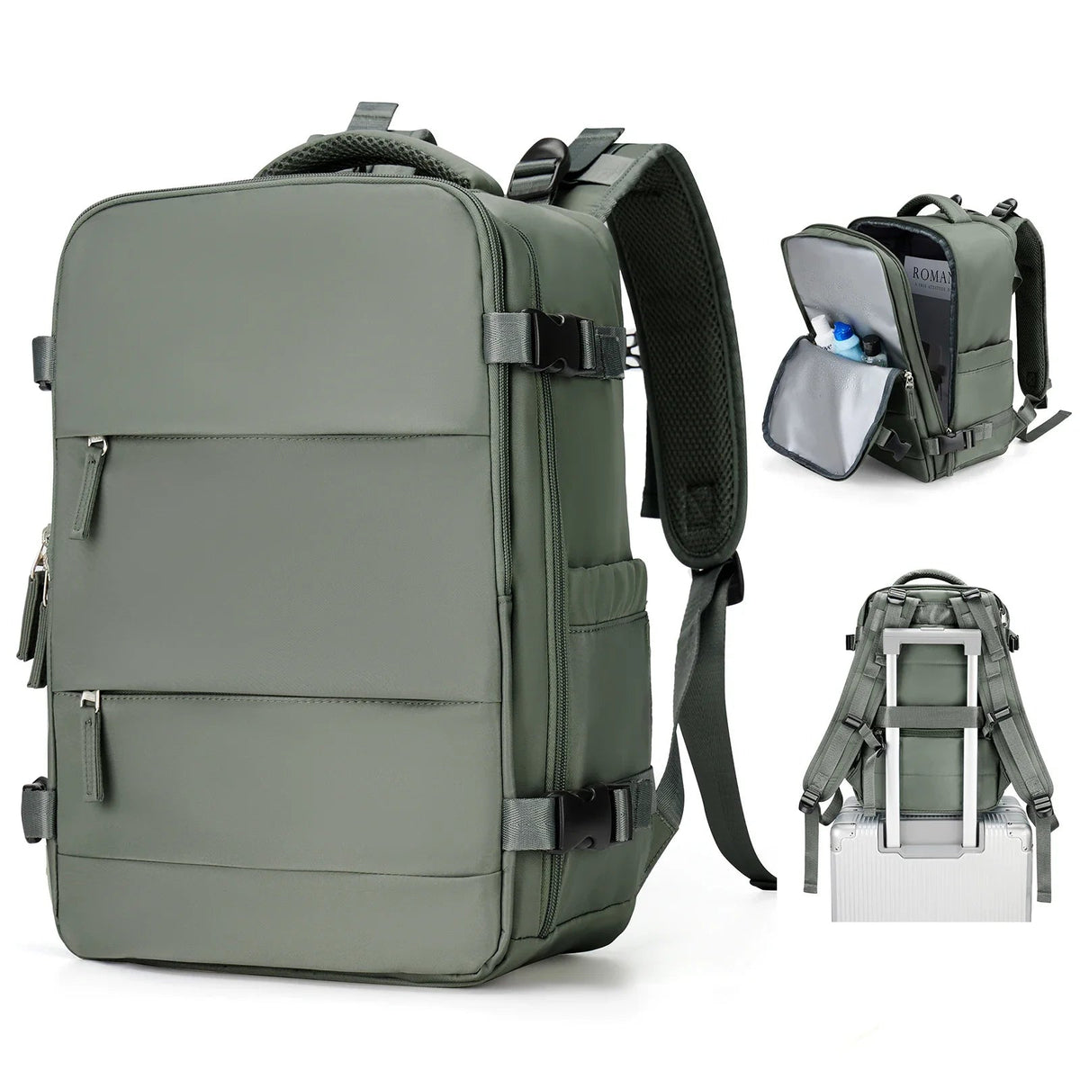 Travel Backpack Travomate | Waterproof & Versatile | 15.6" Laptop Compartment | Large Capacity with Wet-Dry Separation
