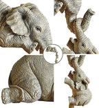Eleva Decorative Elephants Family Figurines – Set of 3 Interior Decoration
